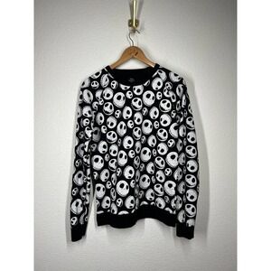 Nightmare Before Christmas Jack Sweatshirt Small S Disney Pumpkin King
